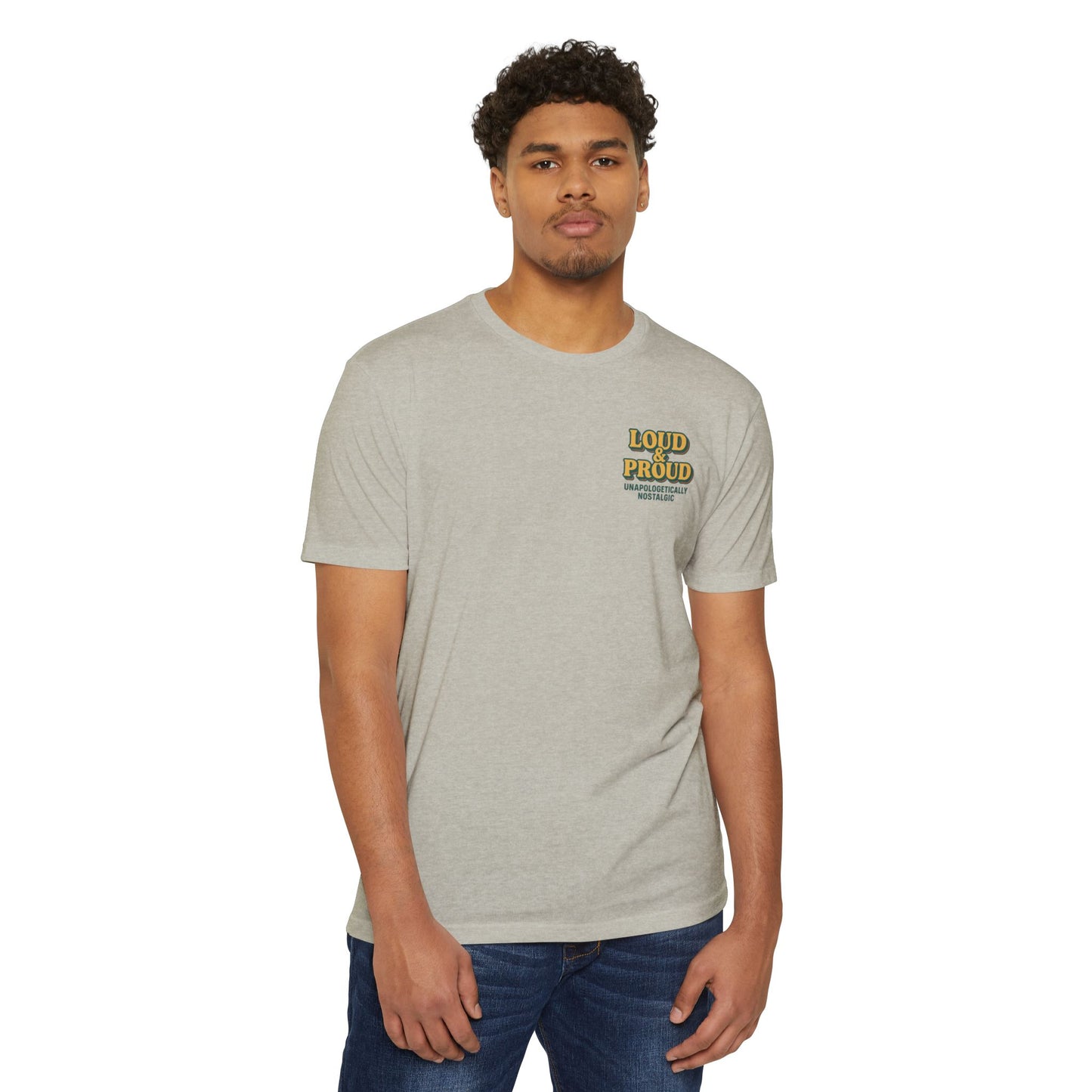 Loud & Proud Unisex Jersey T-Shirt - Vintage Nostalgia