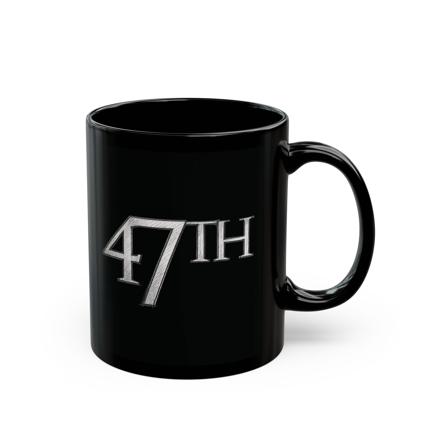 47th Black Mug