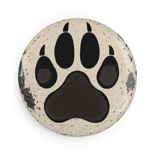 Paw Print Button Magnet, Animal Lover Gift, Kitchen Decor, Pet Owner Magnet, Handmade Home Decor, Gift for Pet Lovers