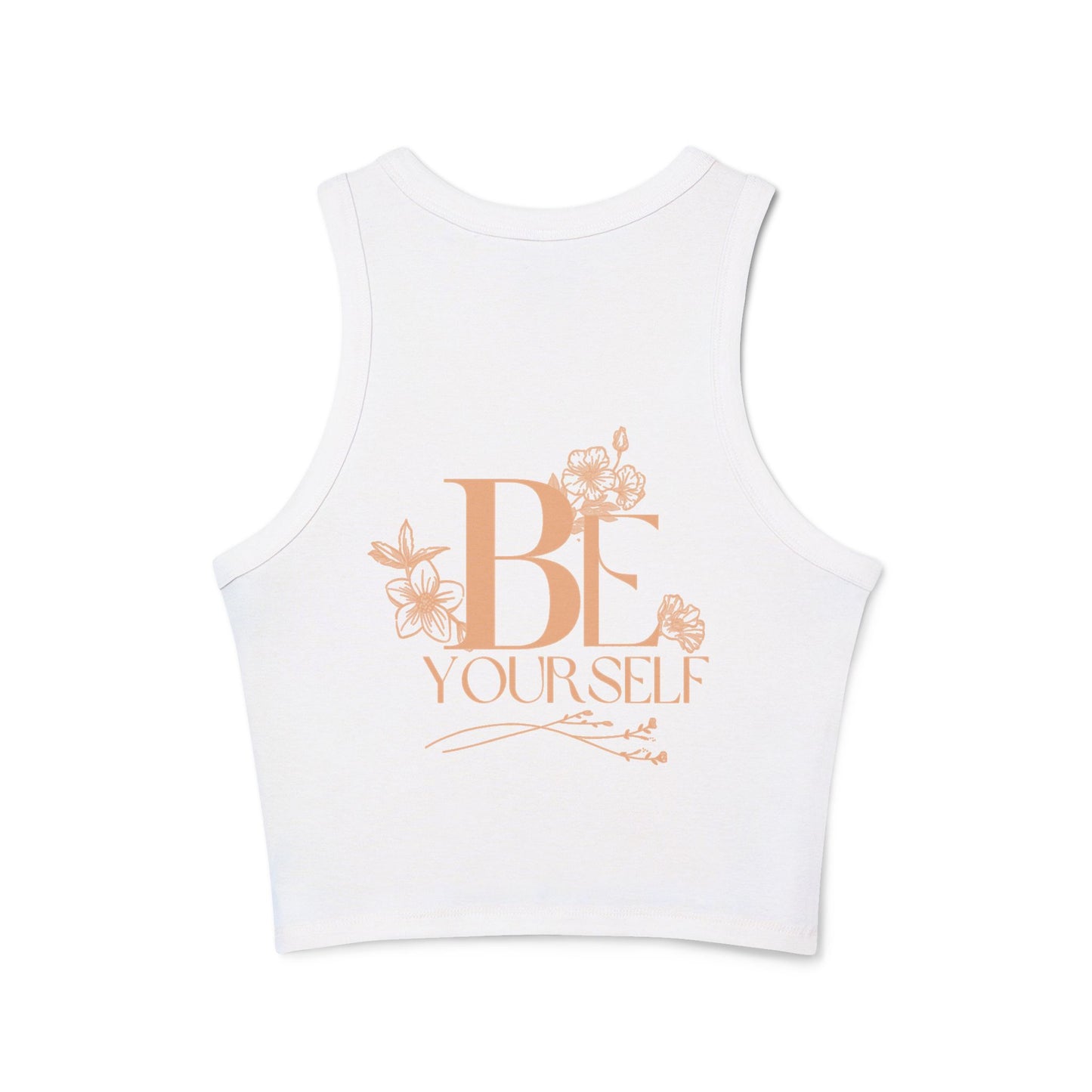 Be yourself Women's Micro Rib Racer Tank Top