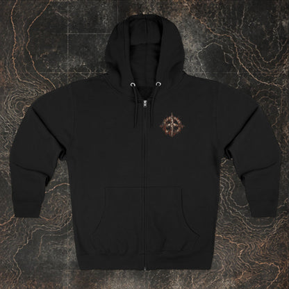 Skull 'Survive Explore Repeat' Zip Hoodie