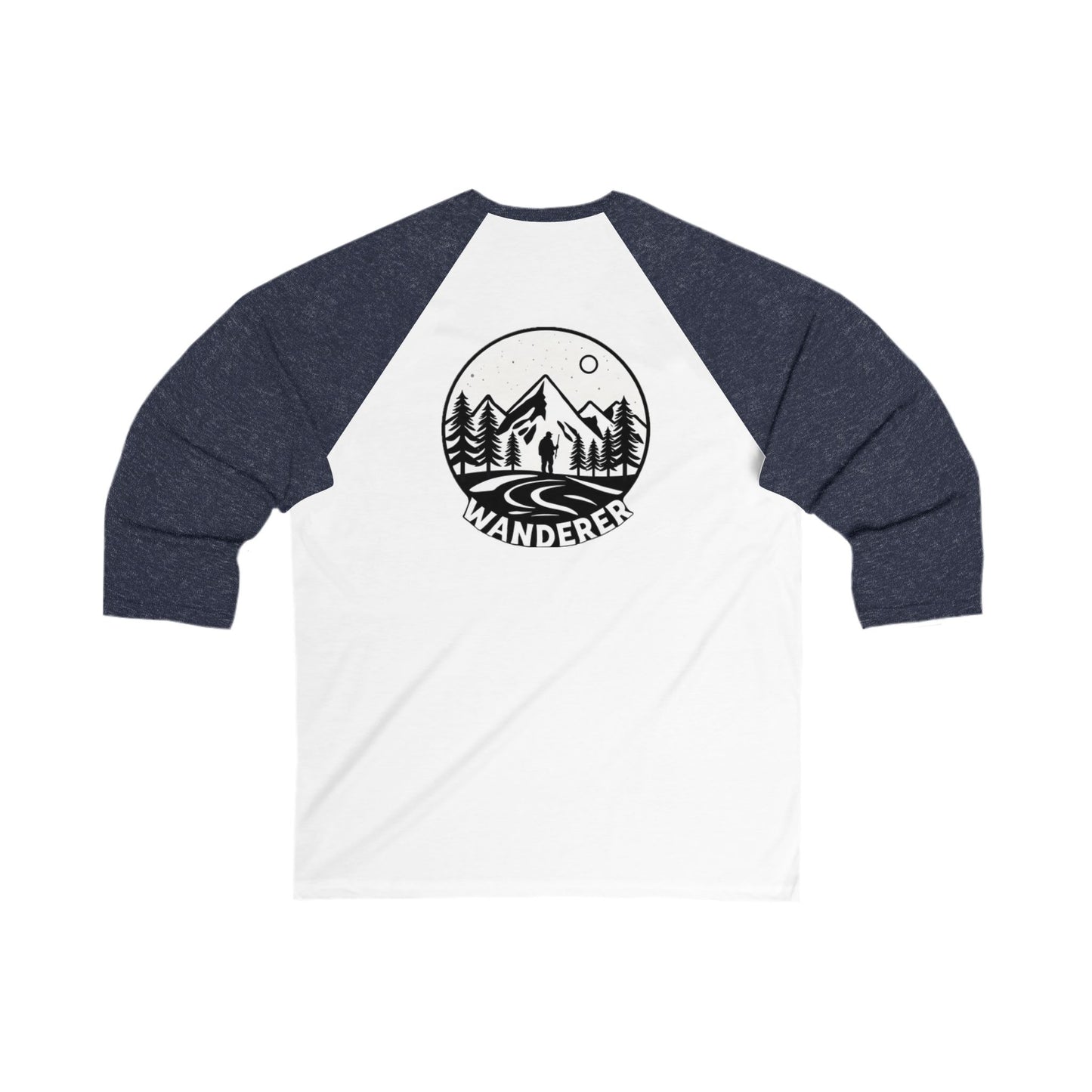 Wanderer Unisex 3\4 Sleeve Baseball Tee