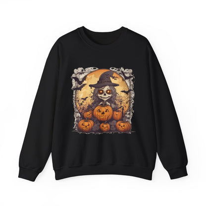 Spooky Witch Unisex Heavy Blend™ Crewneck Sweatshirt