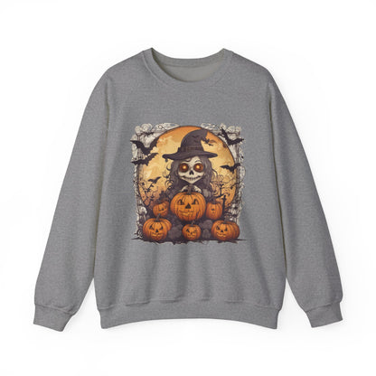 Spooky Witch Unisex Heavy Blend™ Crewneck Sweatshirt