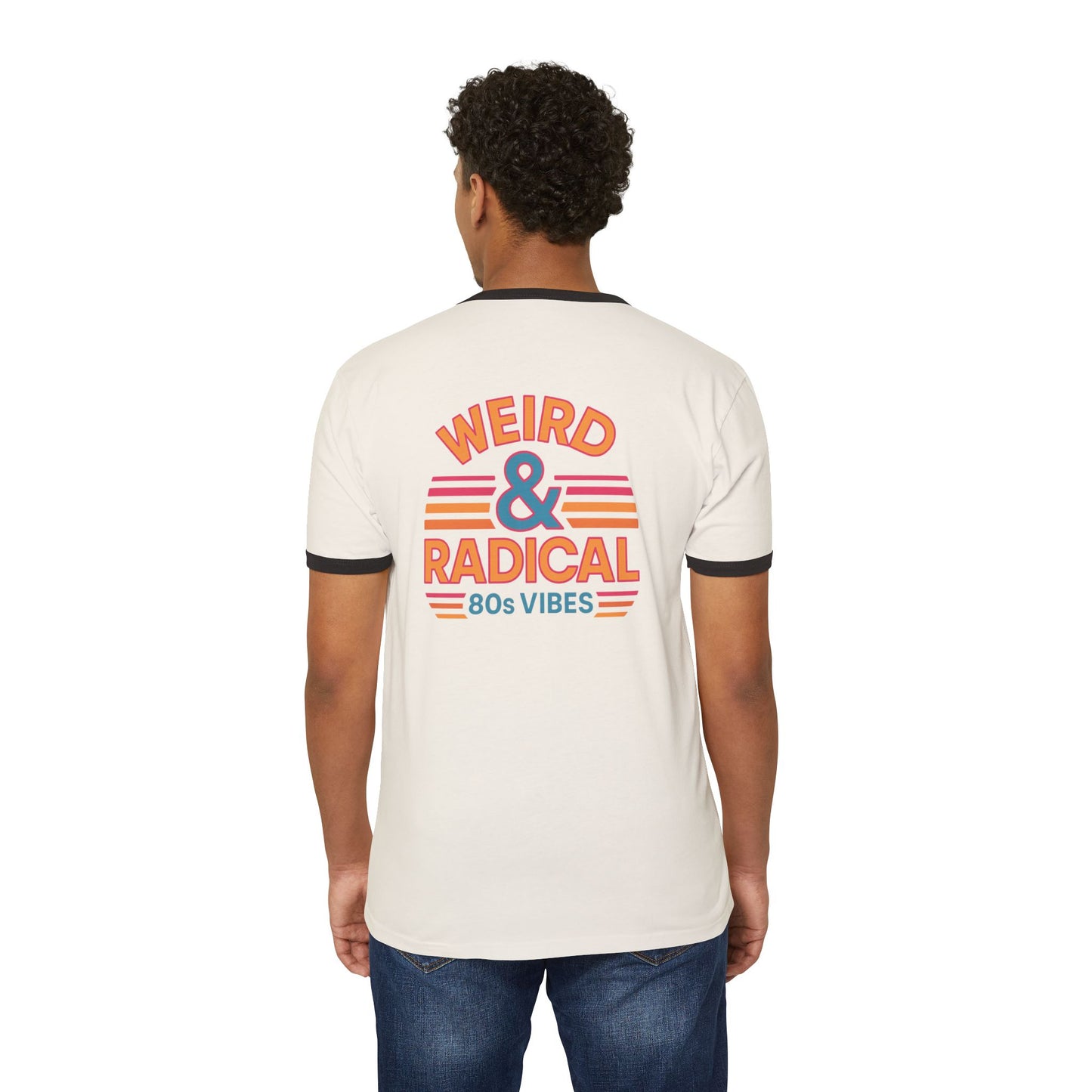 Retro 80s Unisex Ringer T-Shirt | Weird & Radical Graphic Tee