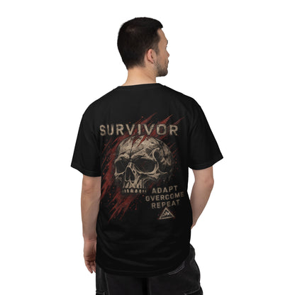 AFTERMATH Survivor Skull Tee — Adapt. Overcome. Repeat