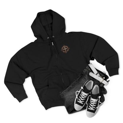 Skull 'Survive Explore Repeat' Zip Hoodie