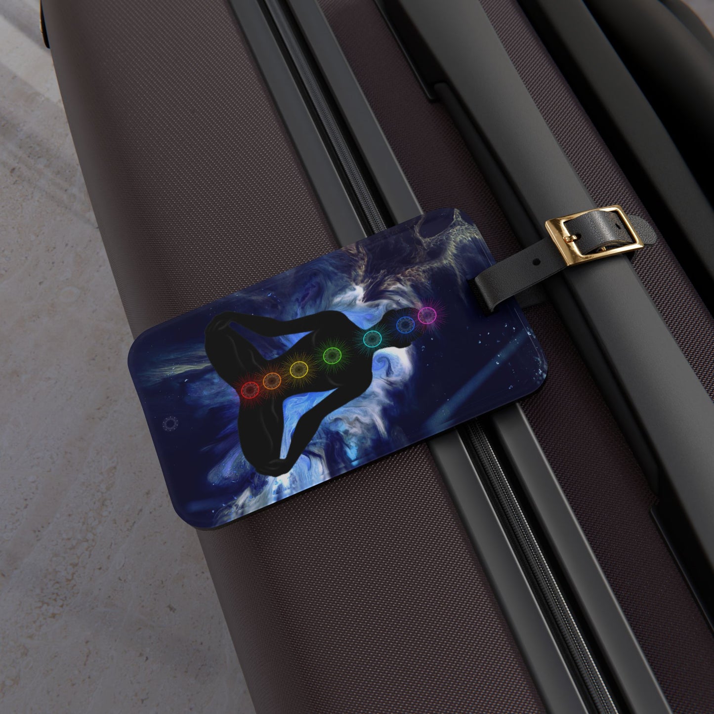 Chakra Meditation Luggage Tag