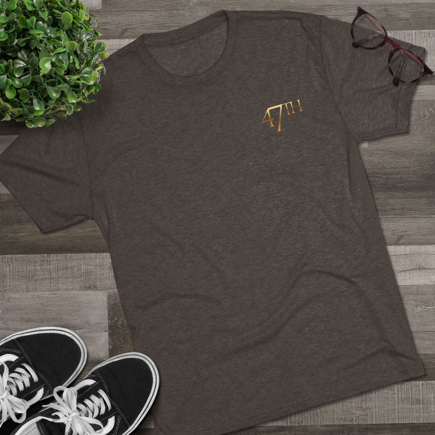 47th Boss Gold Tri-Blend Crew Tee