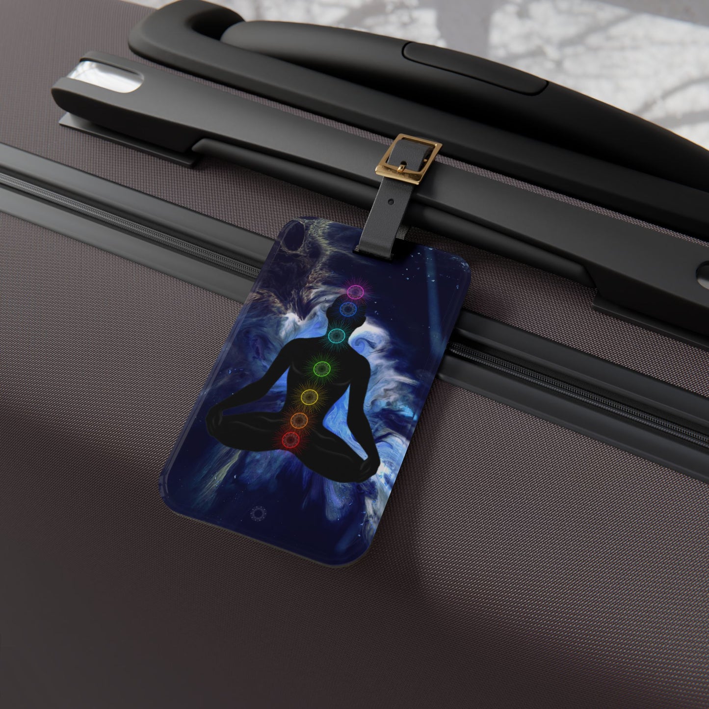 Chakra Meditation Luggage Tag
