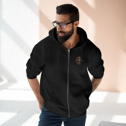 Skull 'Survive Explore Repeat' Zip Hoodie